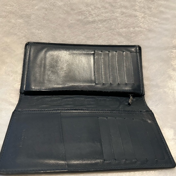 Louis Vuitton Dark Blue Damien Patterned Leather Long Wallet - Picture 3 of 8